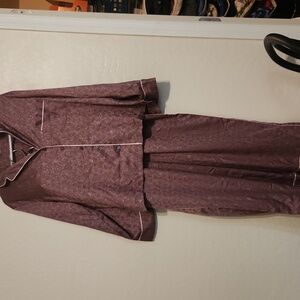 Vintage Vs Purple Satin Pajama Set